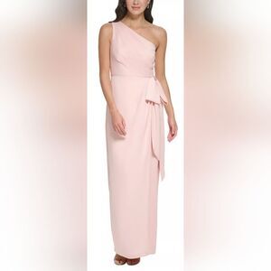 VINCE CAMUTO One-Shoulder Side-Bow Gown NWT size 4 Pink